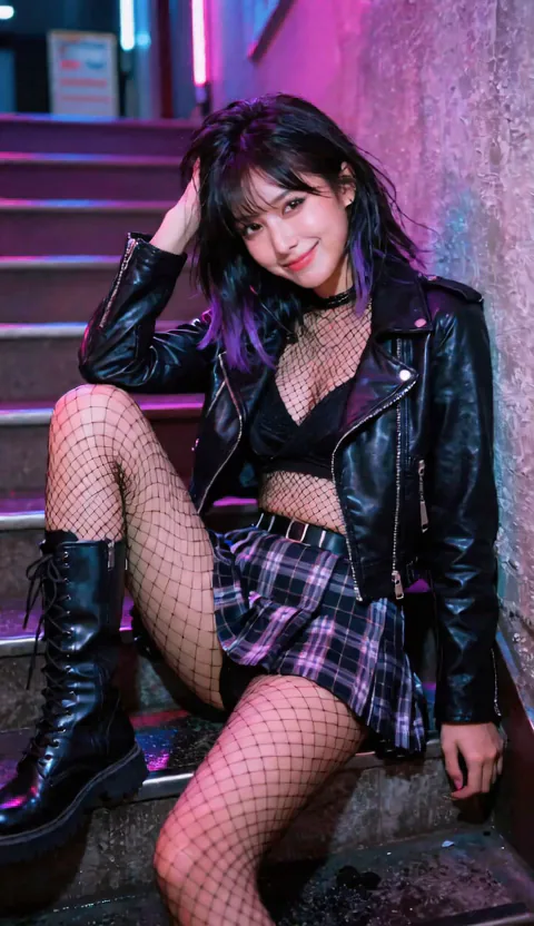 Sakura — Night Rebel, 23, Tokyo night neon aesthetic